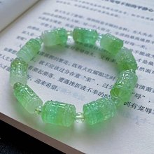 ❤妙玉生花優品購❤12003。頂尖稀缺冰透熒光色標級彩虹貓眼碧璽手鍊！總重28.6g 規格9.8mm左右???? 歷史價格詳細信息