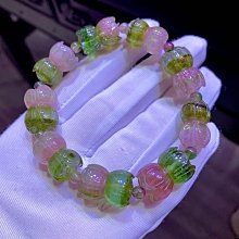 粉綠碧璽手鍊11·5Mm左右.重40·6g 歷史價格詳細信息