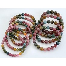 【彩虹糖果色碧璽手鏈-招財旺夫-1款/組】巴西天然碧璽水晶轉運珠閨蜜禮物包金不掉色-90202 歷史價格詳細信息