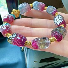 和田玉貔貅配件 煙紫色牛鼻孔 無雜無裂料細溫潤 diy必備 歷史價格詳細信息