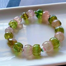 粉綠碧璽手鍊11·5Mm左右.重40·6g 歷史價格詳細信息
