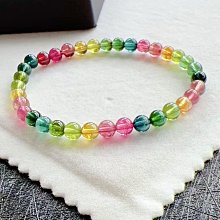 天然彩虹碧璽手鍊 尺寸4.7mm 艷麗色系 很溫柔的顏色 粉 老物件收藏 全場現貨免運B3 歷史價格詳細信息