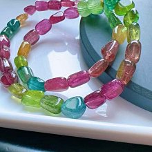 雙圈碧璽手鍊.18k金配飾，（上上籤）c位11.6mm盧比來紅碧璽，手串6.8mm. 重:32.6g 歷史價格詳細信息