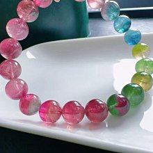 ❤妙玉生花優品購❤112514 稀缺底料~極豔麗~渲染色系~漸變西瓜碧璽手鍊~瓜線分明 珠體通透~約9.4mm重27.41g 價格比較,價格查詢,歷史價格詳細信息