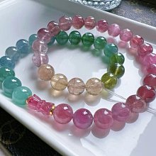 粉綠碧璽手鍊11·5Mm左右.重40·6g 歷史價格詳細信息