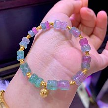 粉綠碧璽手鍊11·5Mm左右.重40·6g 歷史價格詳細信息