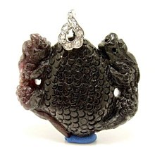 小風鈴～天然高檔925銀包框舒俱徠石寶石墜~磁場較強 ~大顆~重18g 帶紫紅色 歷史價格詳細信息