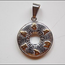 【雅之賞】*特賣* 鈦鋼 六字明咒 護身吊墜   (含鍊) ~A201 歷史價格詳細信息