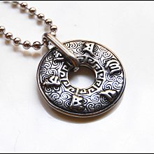 【雅之賞】*特賣* 鈦鋼 六字明咒 護身吊墜   (含鍊) ~A201 歷史價格詳細信息