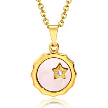 《 QBOX 》FASHION 飾品【CPN-602】精緻個性道教避邪陰陽八卦太極鈦鋼墬子項鍊 歷史價格詳細信息