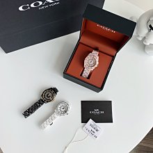 小皮美國代購 COACH 新款Park系列女士腕錶 手錶 茶玫瑰鏤空錶盤 精鋼腕帶 優雅時尚 附購證 歷史價格詳細信息