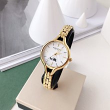 現貨熱銷-COACH 手錶 編織鋼帶 時尚個性豬標誌手錶 生活30米防水 購美國代購Outlet專場 可團購 歷史價格詳細信息