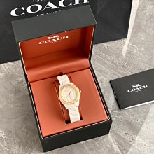 COACH 手錶 腕錶 條紋真皮錶帶 黑 全新 正品 twemall 歷史價格詳細信息