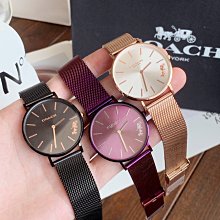 現貨熱銷-COACH 手錶 編織鋼帶 時尚個性豬標誌手錶 生活30米防水 購美國代購Outlet專場 可團購 歷史價格詳細信息