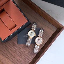 COACH 手錶 腕錶 條紋真皮錶帶 黑 全新 正品 twemall 歷史價格詳細信息