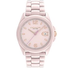 【COACH】優雅貝面晶鑽腕錶-34mm/半金(14503833) 歷史價格詳細信息