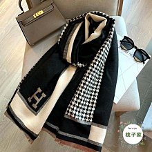 圍巾 披肩 韓版網紅棋牌格時尚仿羊絨圍巾女兩用空調披肩秋冬季保暖格子圍脖WY040 歷史價格詳細信息