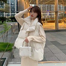 百搭立領坎肩背心外套 寬松女秋冬外套 羽絨棉服女生上衣 保暖韓版夾克外套 顯瘦百搭女生外套 棉襖女士外套 歷史價格詳細信息