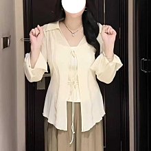 大碼女裝顯瘦遮肉套裝2024胖MM新中式國風掛脖連衣裙防曬衣兩件套 歷史價格詳細信息