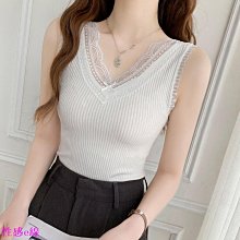 吊帶背心 蕾絲 上衣-V領鏤空短款純色女裝4色74ab9[獨家進口][米蘭精品] 歷史價格詳細信息
