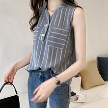 女 無袖 襯衫 雪紡 韓版 V領 氣質 OL 上班族 【柔依衣坊 Zoe Shop】C30-8381C13 歷史價格詳細信息