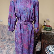 旋轉142復古PATEYA品牌雪紡（英國風印花）連袖古著襯衫L-XL號品項如圖二手 無肩寬/胸圍不限/長度50公分 歷史價格詳細信息