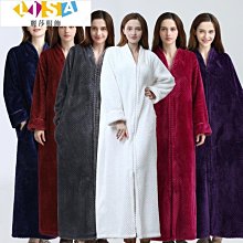 新款秋冬法蘭絨拼接睡袍女情侶家居服睡衣浴袍男加厚長款晨袍 歷史價格詳細信息