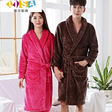 秋冬法蘭絨睡裙女長袖帶帽中長款珊瑚絨家居袍男開衫大碼純色情侶[樂營睡衣] 歷史價格詳細信息