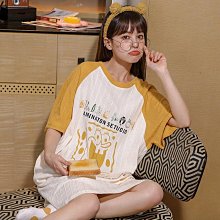 新款睡裙童可棉女夏長裙寬鬆可愛宮廷甜美公主風睡衣家居 歷史價格詳細信息