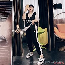 熹熹服裝大尺碼女裝潮新款秋季休閒運動套裝洋氣豹紋寬鬆顯瘦長褲兩件式 歷史價格詳細信息