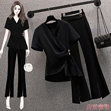 熹熹服裝夏季套裝女2023新款大尺碼女裝穿搭短袖上衣背心配吊帶寬褲三件式 7CF2 歷史價格詳細信息
