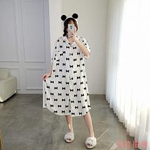 熹熹服裝大尺碼睡衣 M-4XL 居家服 帶胸墊睡裙女夏季短袖薄款素色睡衣長款過膝家居服可外穿免穿內衣 大尺碼女裝 歷史價格詳細信息