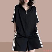 熹熹服裝【星夢】 大尺碼300斤胖mm減齡遮肚套裝女夏季薄款短袖上衣寬版短褲兩件套女 歷史價格詳細信息