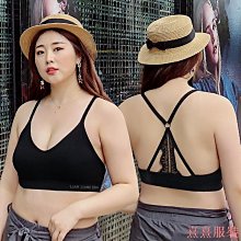 熹熹服裝大尺碼女裝 大尺碼內衣 大尺碼內衣 無鋼圈無痕 交叉露背 胖人可穿 歷史價格詳細信息