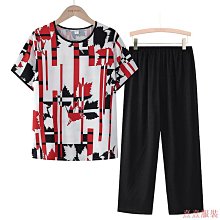 熹熹服裝女生睡褲 大尺碼女裝 短袖 睡衣 居家服 家居服 短袖洋裝 家居睡衣 睡衣女棉綢睡褲 女士薄款寬褲 夏季居家外穿 人造棉 歷史價格詳細信息