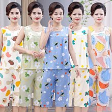 熹熹服裝女士棉綢家居服套裝 大尺碼女裝 短袖睡衣 家居服 短袖洋裝 家居睡衣 媽媽睡衣 2024年新款 中老年人短袖 兩件套夏季 歷史價格詳細信息