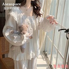 aseaspace韓版睡衣女夏純棉短袖睡衣套裝娃娃領家居服甜美可愛公主風女睡衣居家服套-豆豆服飾 歷史價格詳細信息