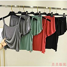 熹熹服裝夏季女睡衣無袖短褲女裝大尺碼高檔棉坎袖夏天女士背心褲衩家居服套 歷史價格詳細信息