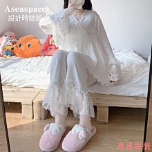 aseaspace韓版睡衣女夏純棉短袖睡衣套裝娃娃領家居服甜美可愛公主風女睡衣居家服套-豆豆服飾 歷史價格詳細信息