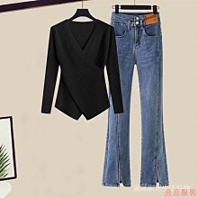 熹熹服裝大尺碼韓系運動褲針織兩件套外套女裝新款套裝春季2023拼接上衣休閒 歷史價格詳細信息