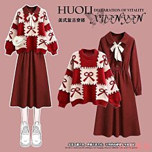 熹熹服裝穿搭套裝正韓裝胖妹妹秋冬季年新款大尺碼女裝胖mm遮肚顯瘦洋裝減齡外套套裝限時特惠 歷史價格詳細信息