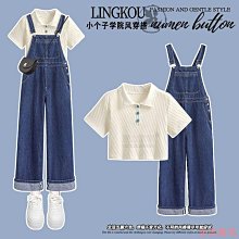 熹熹服裝夏季套裝女新款大尺碼女裝穿搭設計感短袖上衣搭配揹帶裙兩件套 歷史價格詳細信息