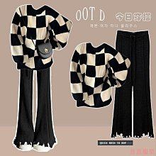 棋盤格毛衣小外套 SXXL 潮牌寬鬆外穿慵懶針織v領小外套 長袖小外套毛衣 秋冬情侶裝黑白格子毛衣馬甲男女同款 歷史價格詳細信息