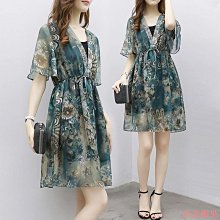 小美の店200斤顯瘦洋裝 200斤顯瘦洋裝高檔漂亮女裝大尺碼加肥法式小眾流行收腰洋裝胖妹學院風甜美夏款 歷史價格詳細信息