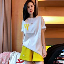 小美の店女裝運動套裝夏新款韓版潮大尺碼胖mm休閒寬鬆少女短褲短袖兩件套女 歷史價格詳細信息