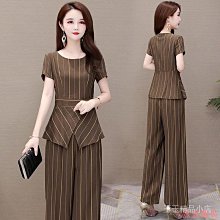 小美の店2024新款媽媽夏裝短袖上衣時尚套裝中老年女裝寬鬆大尺碼洋氣兩件套 歷史價格詳細信息