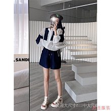 小美の店大尺碼女裝！防晒外套2024夏新款天絲開叉襯衫+吊帶背心+西裝短褲三件式女時尚套裝襯衫設計感 歷史價格詳細信息