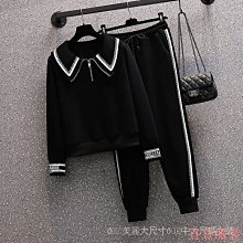 小美の店大尺碼女裝2023春裝新款胖妹妹時尚減齡顯瘦大學T休閒運動兩件套裝褲 價格比較,價格查詢,歷史價格詳細信息