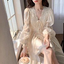 秋冬季法式性感蕾絲睡衣女純欲新款吊帶睡裙睡袍家居服套裝 歷史價格詳細信息