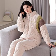 冬季新款女士睡衣雙面法蘭絨開衫厚款可外穿保暖休閑家居服兩件套 歷史價格詳細信息